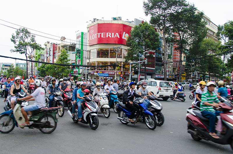 490 - Vietnam - Ho Chi Minh - trafico de motos